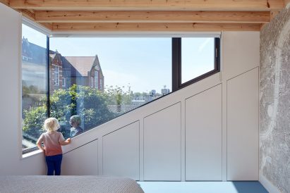 Wardrobe wall in Kennington House loft extension