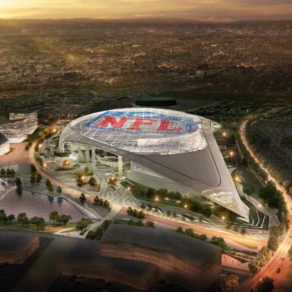 Construction begins on massive stadium for American football team LA Rams