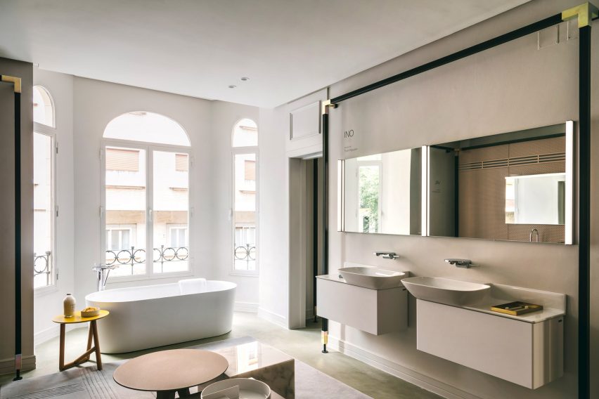 Laufen showroom in Madrid by Patricia Urquiola