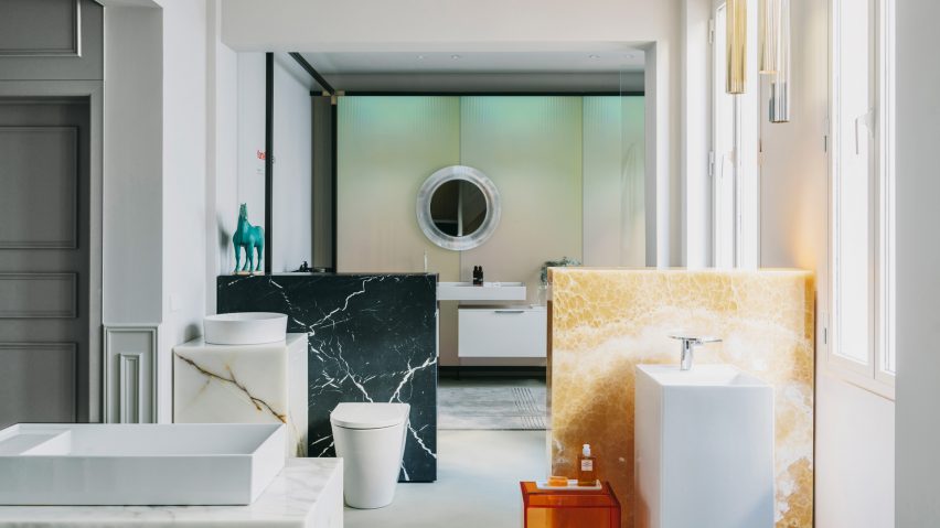 Laufen showroom in Madrid by Patricia Urquiola