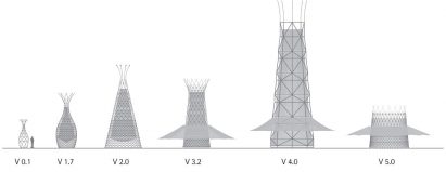 Warka Water's water-collecting tower