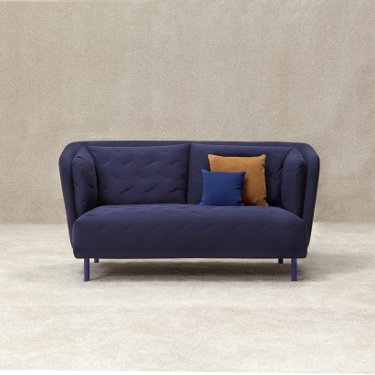 Sancal bases quilted Obi sofa on Japanese kimonos