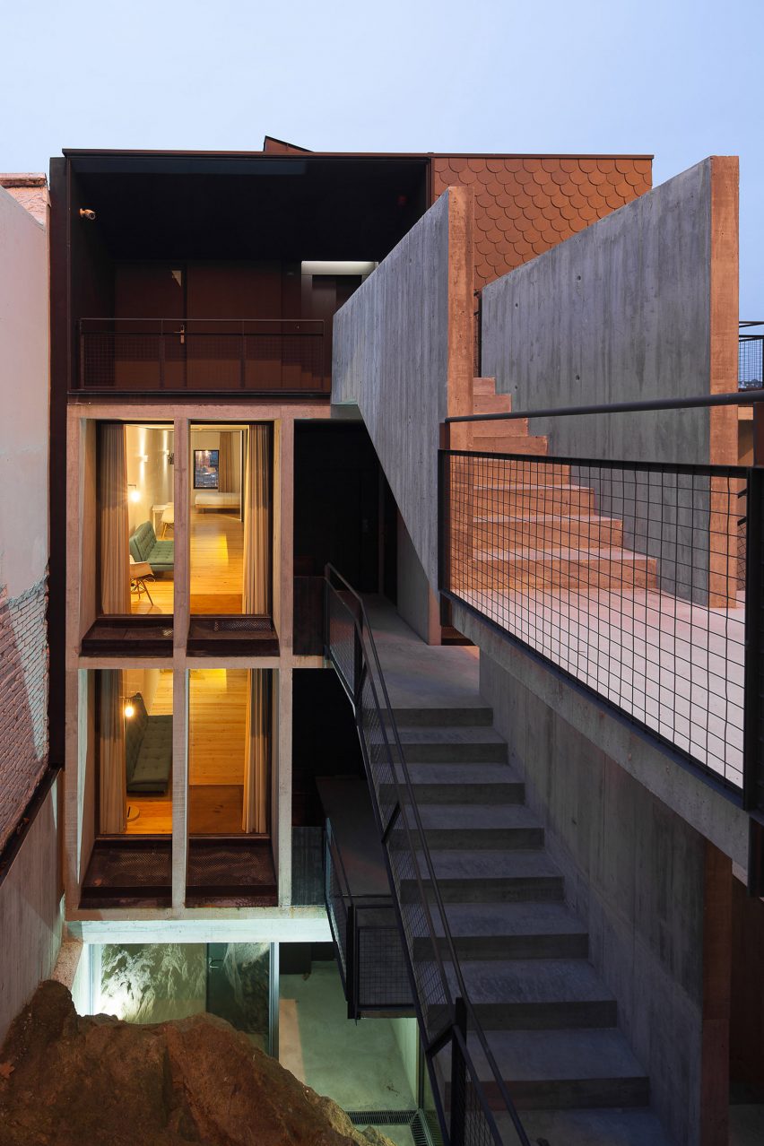 Oh Porto apartments by Nuno Sousa Melo and Hugo Ferreira Architects