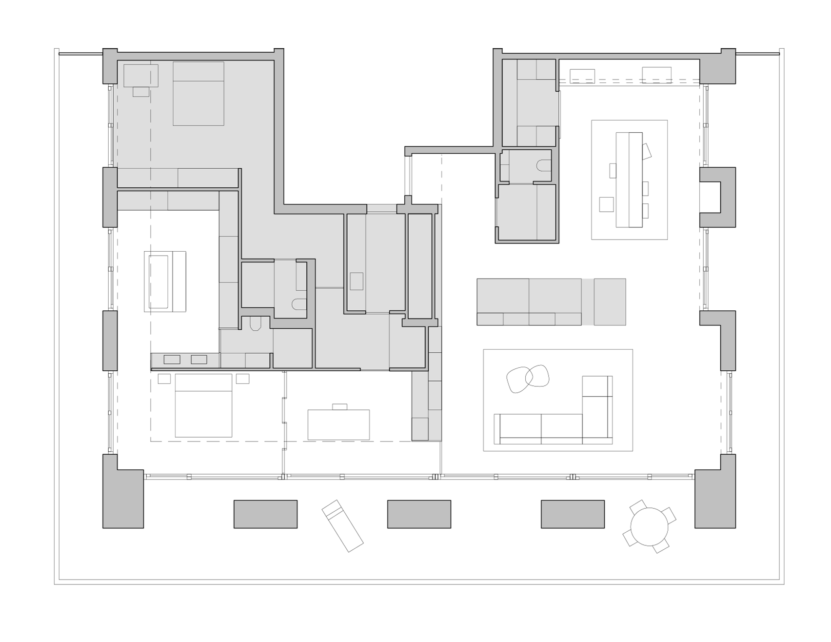 Penthouse Westkaai by Hans Verstuyft Architecten