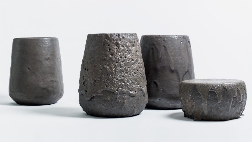 GT2P melts rock from Chilean volcanoes to create Remolten furniture