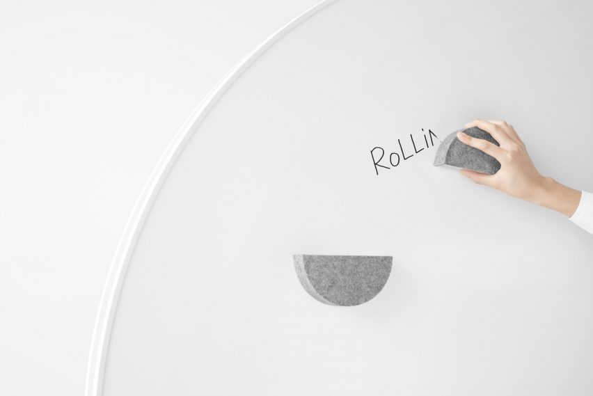 Rolling workspace by Nendo