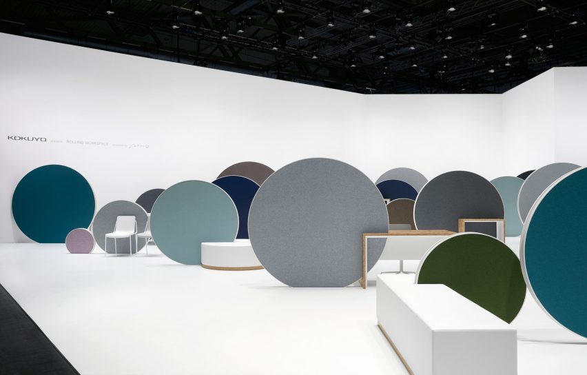Rolling workspace by Nendo