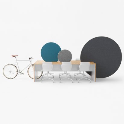 Rolling workspace by Nendo