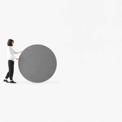 Rolling workspace by Nendo