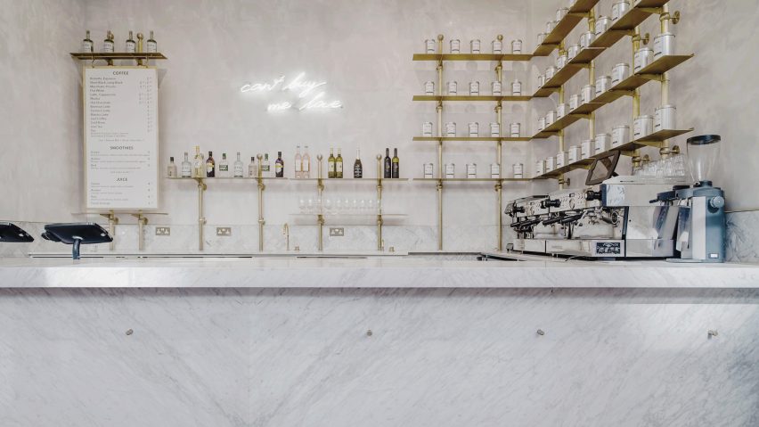 Biasol designs marble-rich cafe in historic London stock exchange