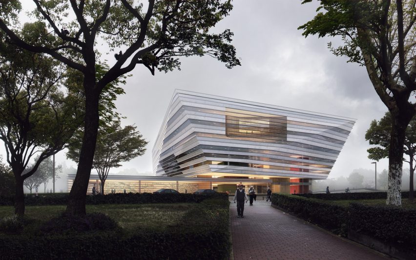 Shanghai Library by Schmidt Hammer Lassen Architects