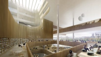 Shanghai Library by Schmidt Hammer Lassen Architects