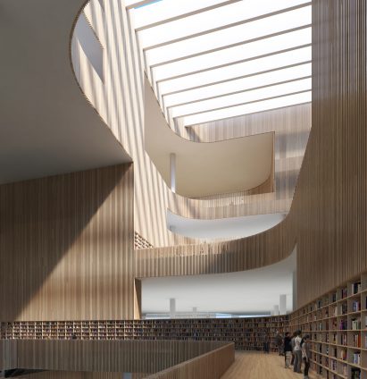 Shanghai Library by Schmidt Hammer Lassen Architects