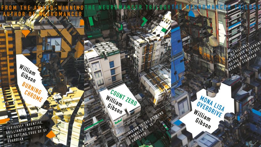 William Gibson book covers based on fractals of architecture