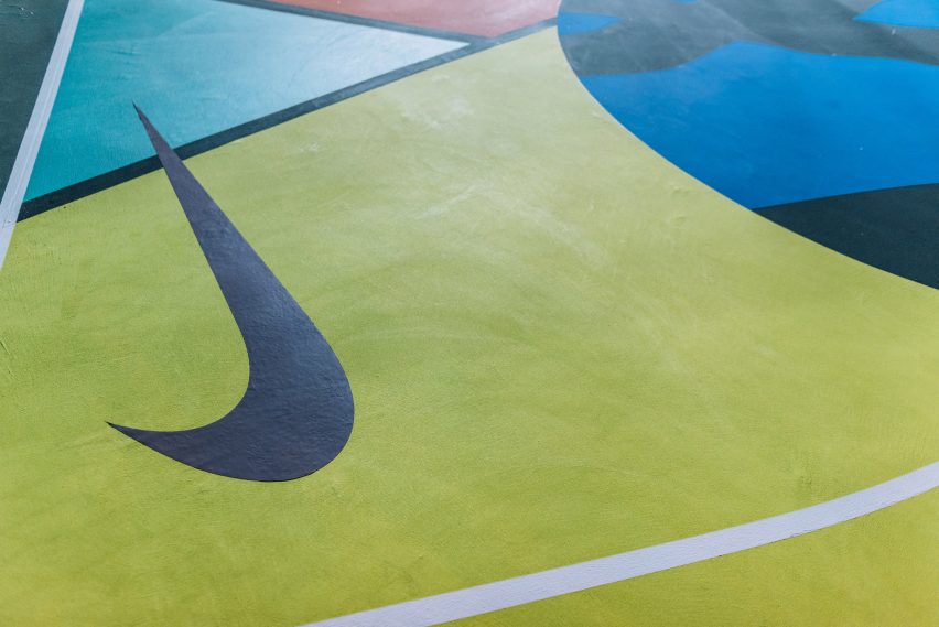 Stanton Street basketball courts by Kaws and Nike