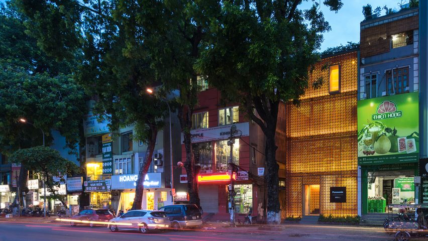 The Lantern for Nanoco-Panasonic Lighting Showroom in Hanoi by Vo Trong Nghia Architects
