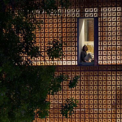 The Lantern for Nanoco-Panasonic Lighting Showroom in Hanoi by Vo Trong Nghia Architects