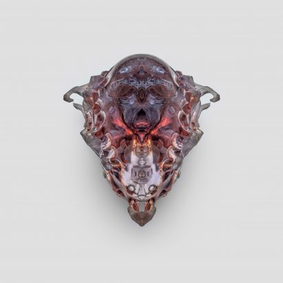 Vesper death mask by Neri Oxman from Dezeen Events Guide February 2022