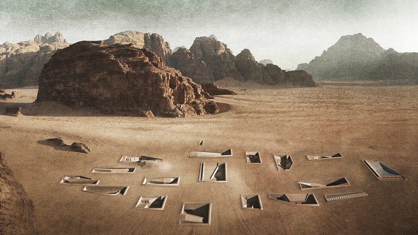 Rasem Kamal proposes warren of subterranean services for Jordan’s Wadi Rum