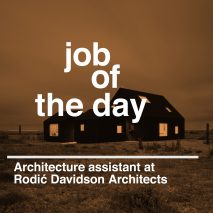 Job of the day: architecture assistant at Rodić Davidson Architects