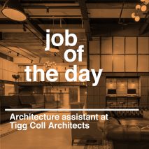 Job of the day: architecture assistant at Tigg Coll Architects