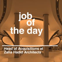 Job of the day: head of acquisitions at Zaha Hadid Architects