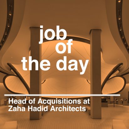 Job of the day: head of acquisitions at Zaha Hadid Architects