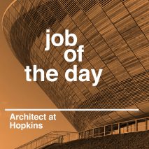 Job of the day: architect at Hopkins Architects