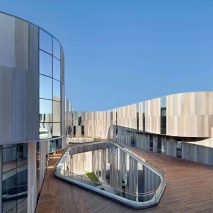 Beijing lingerie factory by Crossboundaries encourages workers to spend time outside
