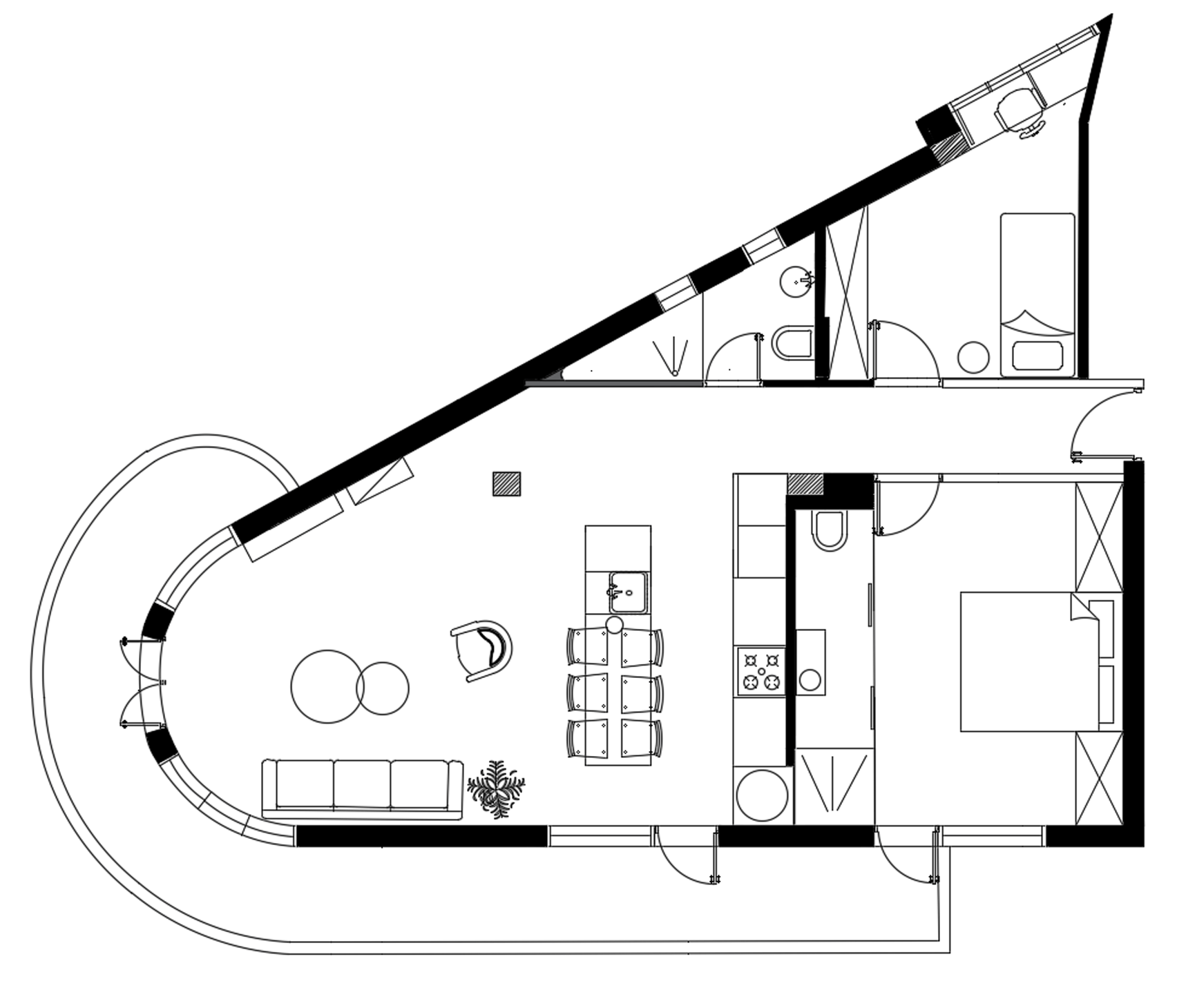 Bauhaus apartment by Maayan Zusman and Amir Navon