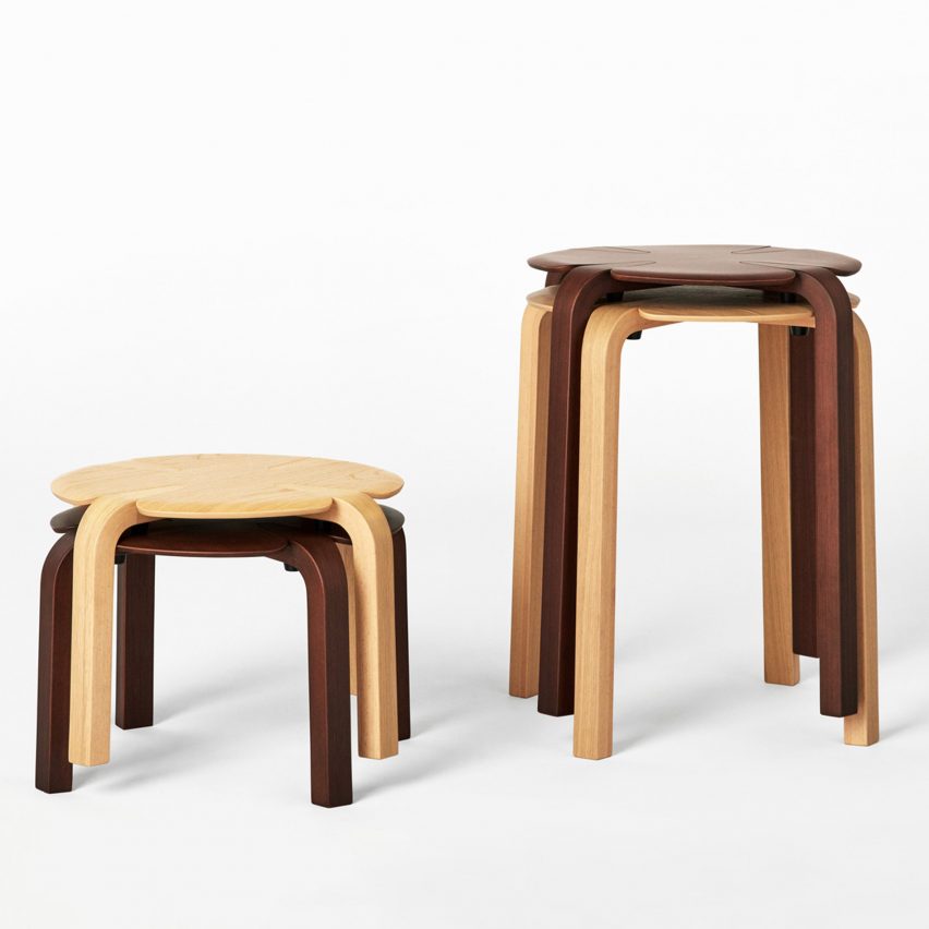 Clover stools for TAIYOU&C Japan - written
