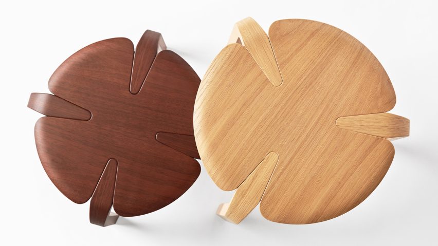 Richard Hutten designs stackable clover-shaped stools