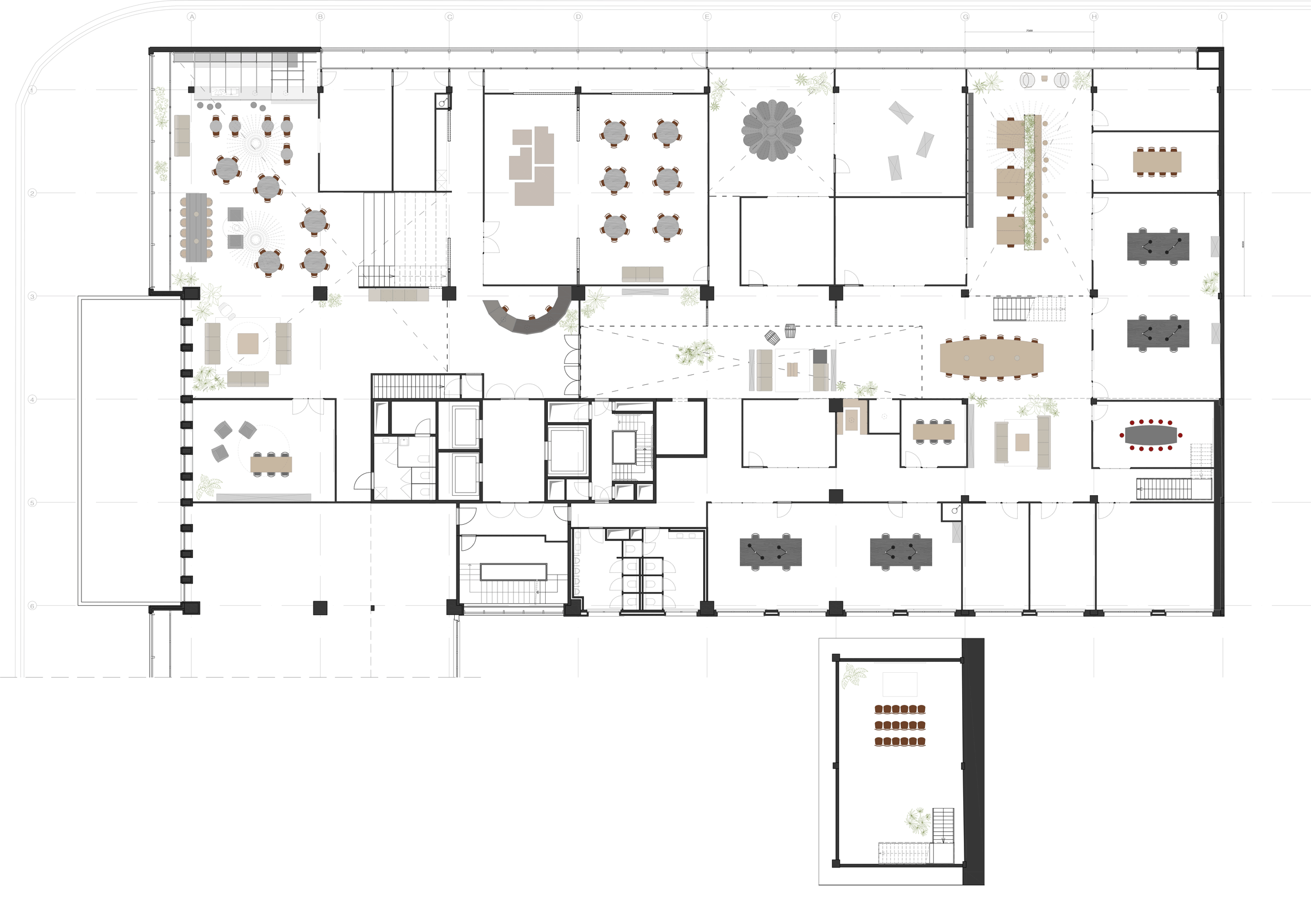 Fosbury & Son co-working space in the WATT-tower, Antwerp