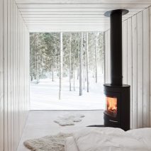 10 cosy homes with fireplaces from Dezeen’s Pinterest boards