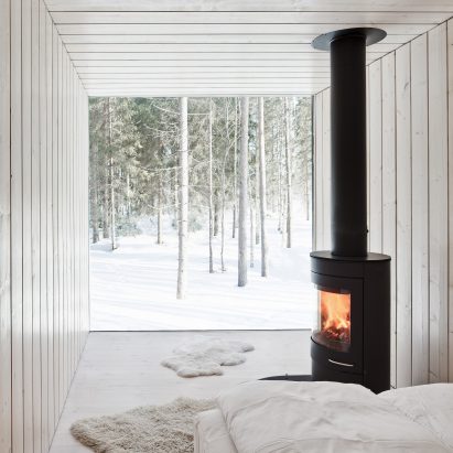 10 cosy homes with fireplaces from Dezeen’s Pinterest boards