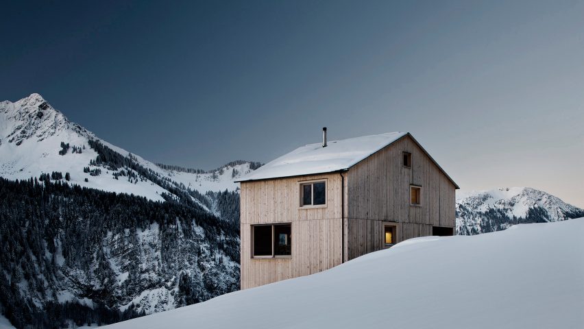 Dezeen’s new Pinterest board features wintery landscapes and snow-capped houses