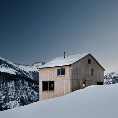 Dezeen’s new Pinterest board features wintery landscapes and snow-capped houses