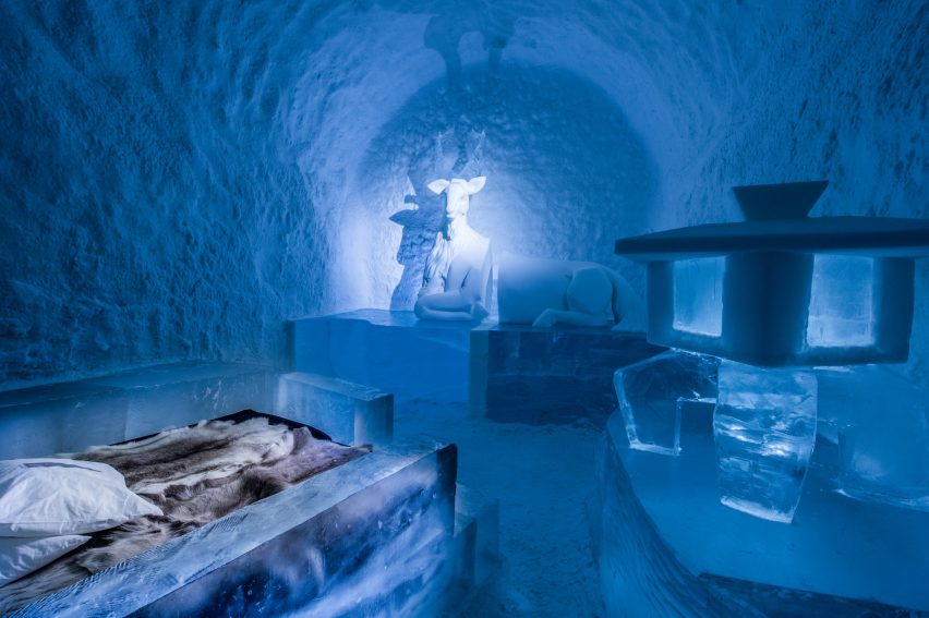 Icehotel 365 by Alex Haw & Aditya Bhatt Sweden hotel interior