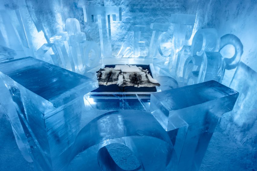 Icehotel 365 by Alex Haw & Aditya Bhatt Sweden hotel interior