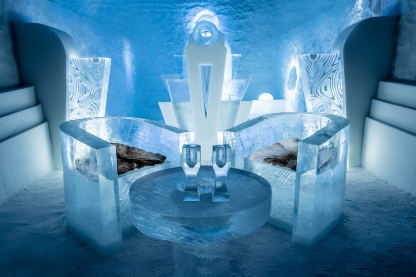Icehotel 365 by Alex Haw & Aditya Bhatt Sweden hotel interior