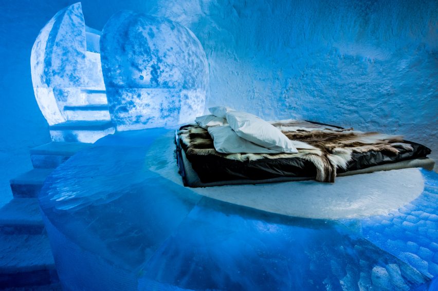 Icehotel 365 by Alex Haw & Aditya Bhatt Sweden hotel interior