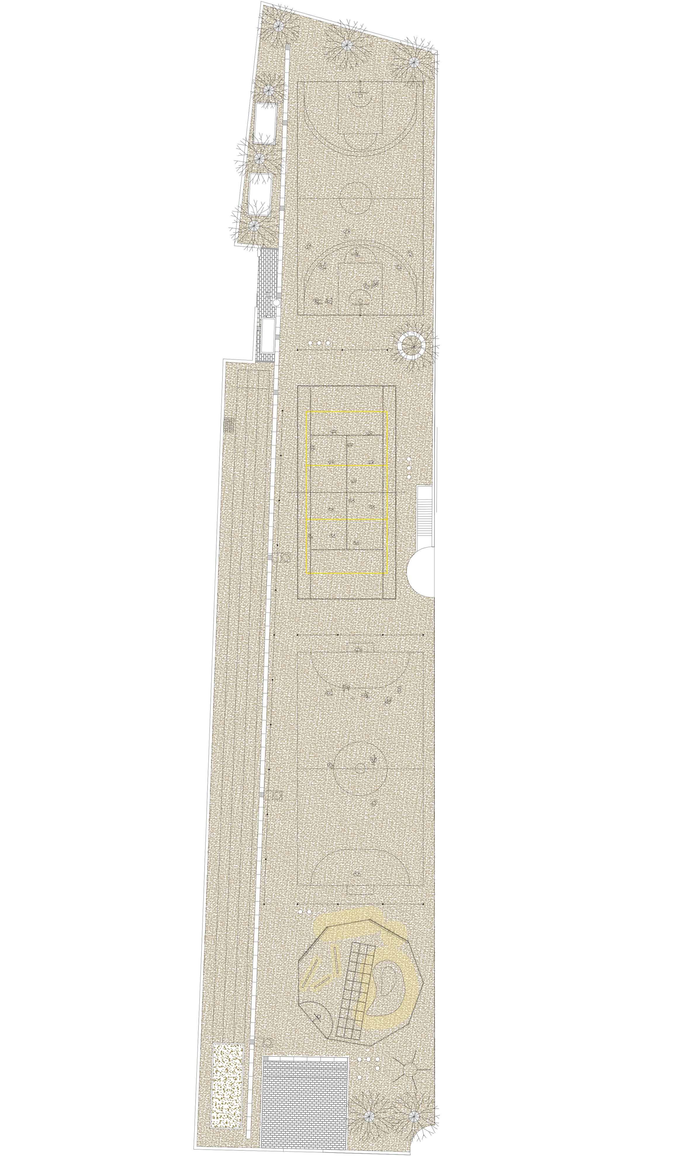 Le Terrain d’Education Physique des Jardins Saint-Paul playing courts
