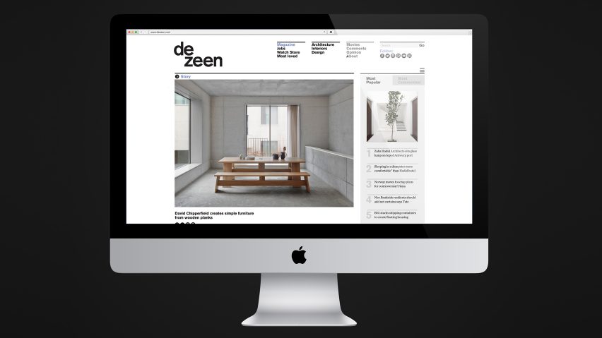 Dezeen is officially the world’s most popular online design magazine