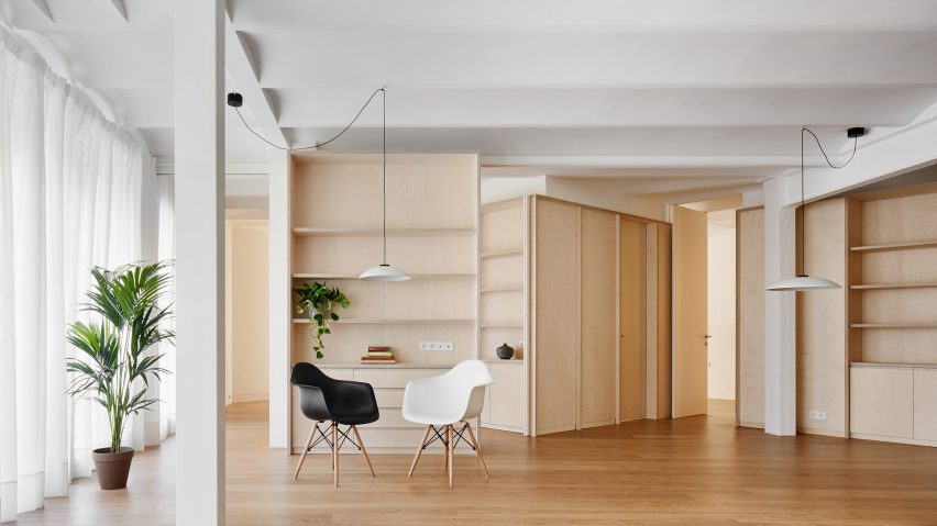 Bajet Giramé Architects reconfigures 1970s Barcelona apartment for retired couple