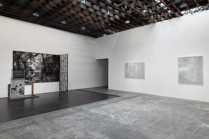Modernist ruin in a London gallery by Artist Alex Hartley