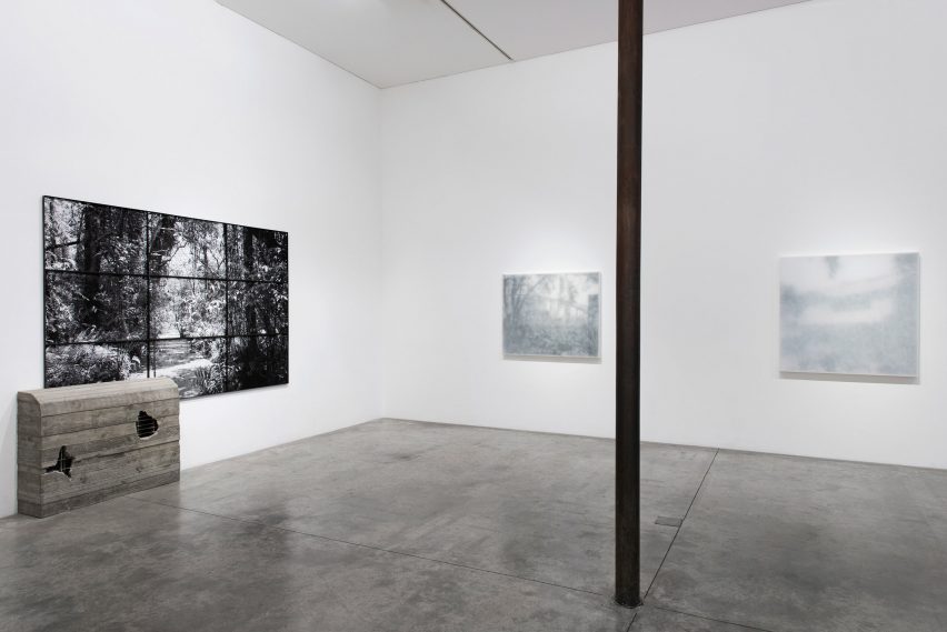 Modernist ruin in a London gallery by Artist Alex Hartley