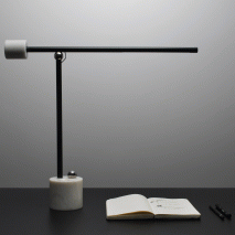 Metal ball turns Dragos Motica’s N Lamp on and off