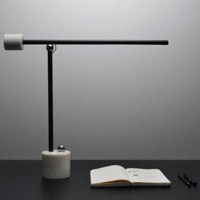 Metal ball turns Dragos Motica’s N Lamp on and off