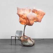 Nacho Carbonell fills Paris gallery with giant cocooned lamps