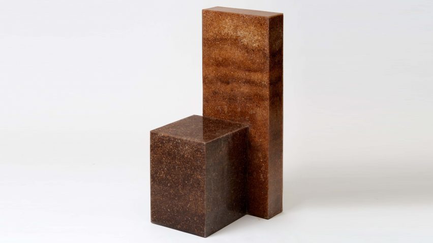Sawdust and Resin chair by Oh Geon